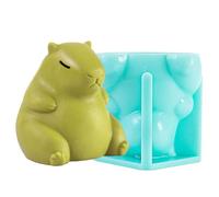 Molde de silicona Capybara - Cuenco para helados, molde para pastel de mousse, kit de molde creativo para decoración de horneado, molde de alimentos flexible detallado con bonito diseño para velas