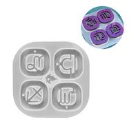 Molde de silicona con 12 signos de estrella, herramienta ergonómica para manualidades con 8 plantillas de detalles para hacer joyas, molde colgante de silicona con zodiacos