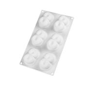 Molde de silicona con 6 ranuras para hornear con forma de fruta que crea hermosos pasteles de mousses para ocasiones especiales, fiestas, postres, moldes para tartas con forma de fruta