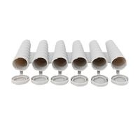 Molde de silicona con 6 ranuras, reutilizable, herramienta de congelación flexible, antiadherente, fácil de liberar, para pudín de gelatina, de yogur, mermelada, golosinas de verano, aperitivos