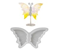 Molde de silicona con alas de mariposa para principiantes para hacer joyas y decoración del hogar, fundición de resina epoxi 3D