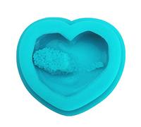 Molde de silicona con colgante de racimo de roca de cuarzo de cristal, hecho a mano, creativo, resina, joyería, moldes de silicona para kit de resina epoxi