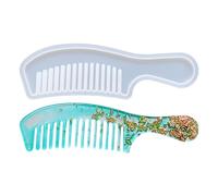 Molde de silicona con de peine, molde para cepillo de pelo, moldes de silicona para resina epoxi, molde para cepillo de pelo para herramientas de manualidades