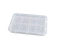 Molde de silicona con diseño de diamante, resina epoxi, fundición, alfombrilla para tetera, bandeja de frutas, fabricación de joyas, moldes de silicona para resina epoxi