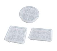 Molde de silicona con diseño de diamante, resina epoxi, fundición, alfombrilla para tetera, bandeja de frutas, fabricación de joyas, moldes de silicona para resina epoxi