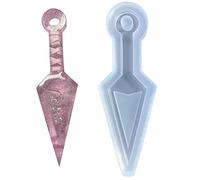 Molde de silicona con diseño de flechas geométricas para mujer, llavero decorativo para colgantes, moldes para hacer joyas