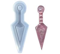 Molde de silicona con diseño de flechas geométricas para mujer, llavero decorativo para colgantes, moldes para hacer joyas