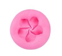 Molde de silicona con diseño de flor de plumeria rosa, moldes de fondant de flores de hibisco para decoración de pasteles, decoración de cupcakes, chocolate, caramelos, arcilla polimérica, pasta de