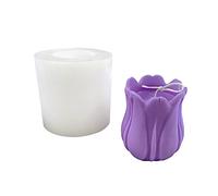 Molde de silicona con diseño de flores 3D para jabón, velas, pasteles, azúcar, chocolate, hornear