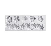 Molde de silicona con diseño de flores para pasteles, chocolate, fondant, azúcar, jabón, manualidades, caramelos