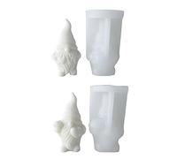 Molde de silicona con diseño de gnomos en 3D, encantador enano, decorativo para manualidades, jabón perfumado, decoración del hogar