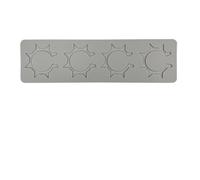 Molde de silicona con diseño de hojas de laurel y textura circular para repostería, tapete de encaje decorativo para postres, moldes para tartas y moldes para chips crujientes de chocolate
