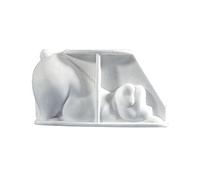 Molde de silicona con diseño de oso de dinosaurio, perros, mousse, pasteles, decoración de pasteles, molde para hornear para hacer chocolate, fondant, cupcakes, moldes antiadherentes para fondant