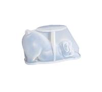 Molde de silicona con diseño de oso de dinosaurio, perros, mousse, pasteles, decoración de pasteles, para hacer chocolate, fondant, cupcakes, postre antiadherente para herramientas de silicona
