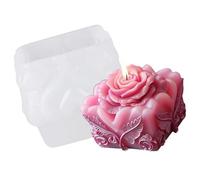 Molde de silicona con diseño de rosas para hacer jabones de flores para resina epoxi, manualidades, jabón hecho a mano, decoración de boda, molde en forma de rosa