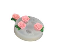 Molde de silicona con diseño de tulipanes de rosas de Frangipani para manualidades de resina y molde decorativo