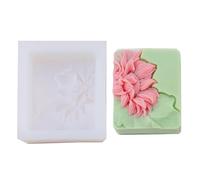 Molde de silicona con diseño floral para velas, jabón, yeso, manualidades, piedras difusoras de coche, herramienta de horneado artesanal, molde difusor de fragancias