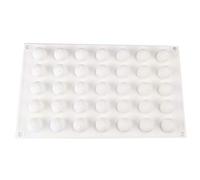 Molde de silicona con esfera redonda 3D de 35 cavidades para decoración de pasteles, mousse, postre, molde epoxi