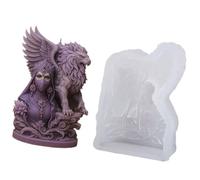 Molde de silicona con femenina de de leona en 3D, ideal para hacer velas, jabón y chocolate, suministros de velas artesanales