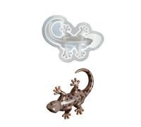 Molde de silicona con forma de Animal, figuritas de animales de dibujos animados de resina, elaboración de fácil liberación para proyectos creativos, regalo, fácil desmoldar