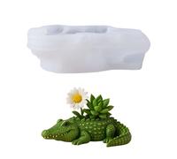 Molde de silicona con forma de animal para fundición de resina, soporte decorativo para macetas y proyectos creativos de animales, molde de silicona