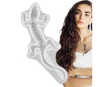 Molde de silicona con forma de animal para reptiles, de resina, lagartija de silicona, moldes realistas de epoxi con formas de rana y lagarto, moldes de resina realistas para decoración de pared