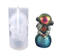 Molde de silicona con forma de astronauta, para decoración de resina epoxi