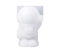 Molde de silicona con forma de astronauta para llavero de resina epoxi con agujero