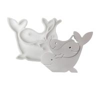 Molde de silicona con forma de ballena de resina - Formas 3D, desmoldeo suave y fácil, construcción ligera robusta, molde artesanal multiusos | Accesorio de pastelería para tartas, fondants au