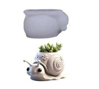 Molde de silicona con forma de caracol para fundición de resina, soporte decorativo para macetas y proyectos creativos, molde de hormigón en forma de caracol