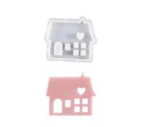 Molde de silicona con forma de casa, molde de castillos pequeños para hornear pasteles, herramienta de fundición de resina, decoración del hogar, aficionados