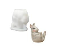 Molde de silicona con forma de conejo adecuado para soportes de teléfono con diseños creativos para escritorio, decoración del hogar, conejos, soporte para teléfono