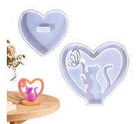 Molde de silicona con forma de corazón para bricolaje