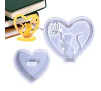 Molde de silicona con forma de corazón para mascotas, de amor