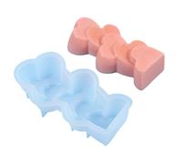 Molde de silicona con forma de corazón y flor de cactus, herramienta de decoración perfumada, adorno de mesa