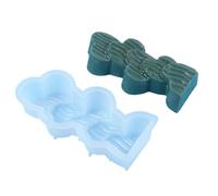 Molde de silicona con forma de corazón y flor, diseño de cactus, velas perfumadas, manualidades, suministros de fabricación de yesos, suministros antiadherentes de silicona, diseño de flores de cactus