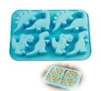 Molde de silicona con forma de dinosaurio, molde para tartas y galletas en 3D