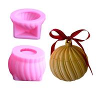 Molde de silicona con forma de esfera delicada para proyectos de almacenamiento de resina, incluyendo soportes y regalos de Navidad, recipiente con forma de esfera
