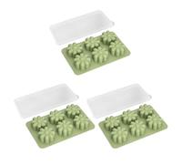 Molde de silicona con forma de flor, bandeja de 6, Green | Bandeja de jabón y chocolate para dar forma a dulces, proyectos de jabón hechos a mano en hogar y preparación de
