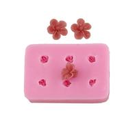 Molde de silicona con forma de flor detallada, adorno decorativo para hacer manualidades a mano para crear arte de resina, molde de silicona de grado alimenticio