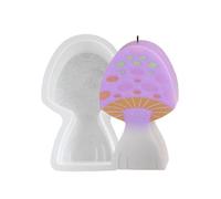 Molde de silicona con forma de hongo, hermoso colgante para hacer resina epoxi