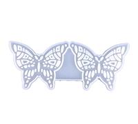 Molde de silicona con forma de mariposa de resina epoxi, molde para pendientes para entusiastas de las manualidades, herramienta de fabricación de joyas, moldes colgantes epoxi