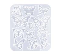 Molde de silicona con forma de mariposa, moldes personalizados de resina epoxi para entusiastas de las manualidades
