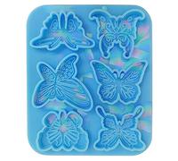 Molde de silicona con forma de mariposa para el pelo, adorno para el pelo, colgante de joyería, resina epoxi, manualidades, pasador de resina