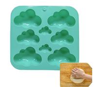 Molde de silicona con forma de nube, moldes para caramelos | 8 cavidades antiadherentes bandeja de cubitos de hielo, herramienta de hornear pasteles de dibujos animados para cubitos de hielo
