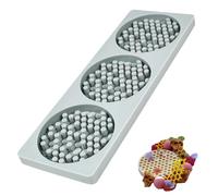 Molde de silicona con forma de panal, molde de silicona con forma de panal de miel 3D, encaje de caramelo de chocolate para pasteles de fácil liberación para herramientas de decoración de magdal
