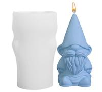 Molde de silicona con forma de , para velas, decoración navideña 3D, decoración del hogar, de vacaciones, aromaterapia, resina de gnomos, molde de yeso epoxi para manualidades