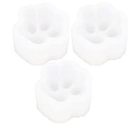 Molde de silicona con forma de pata de gato, molde para hornear de silicona duradero de alta elasticidad para joyería DIY, colgante, llavero, artesanía de resina, 3 uds.