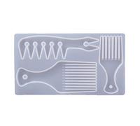 Molde de silicona con forma de peine de aceite africano para el cabello, molde de resina para hacer joyas, manualidades, herramientas manuales