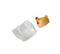 Molde de silicona con forma de pollo, perfecto para jabones, chocolate, molde único y fácil de desmoldar